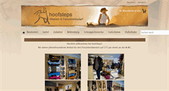 Desktop Screenshot of hoofsteps.de